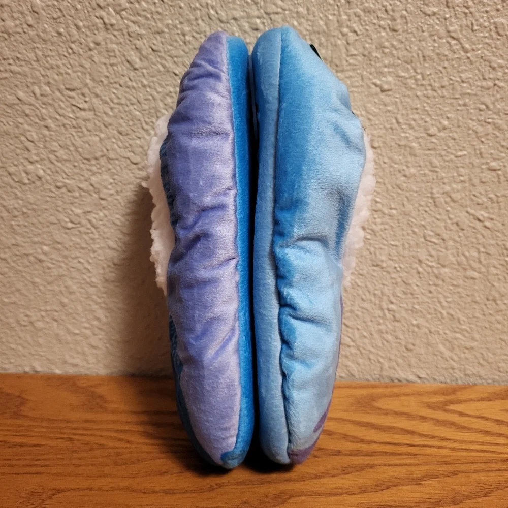 NWT Wicked Purple & Blue Slipper Socks Shoe Size: 13 - 4, Size: M/L